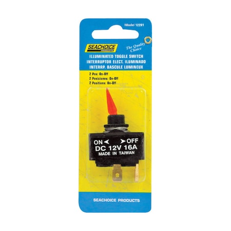 Seachoice Seachoice Illuminated Toggle Switch Plastic 12201